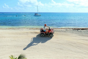 From Cancún: ATV Jungle Trail Adventure and Beach Club