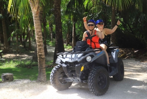 From Cancún: ATV Jungle Trail Adventure and Beach Club