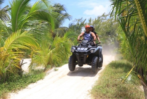 From Cancún: ATV Jungle Trail Adventure and Beach Club