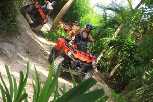 From Cancún: ATV Jungle Trail Adventure and Beach Club