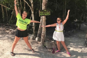 From Cancun: Cenote Swim and Puerto Morelos Shopping Tour
