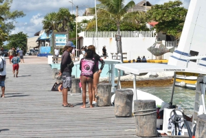 From Cancun: Cenote Swim and Puerto Morelos Shopping Tour