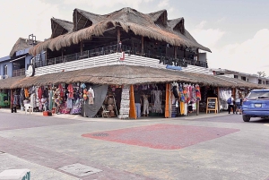 From Cancun: Cenote Swim and Puerto Morelos Shopping Tour