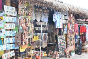 From Cancun: Cenote Swim and Puerto Morelos Shopping Tour