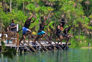 From Cancun: Cenote Swim and Puerto Morelos Shopping Tour