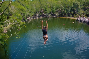 From Cancun: Cenote Swim and Puerto Morelos Shopping Tour