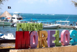 From Cancun: Cenote Swim and Puerto Morelos Shopping Tour