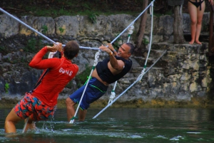 From Cancun: Cenote Swim and Puerto Morelos Shopping Tour