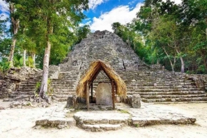 Desde Cancún: Excursión de un día a las Ruinas de Cobá y Punta Laguna