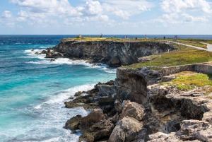 From Cancun: Isla Mujeres Golf Cart Guided Tour & Beach Club