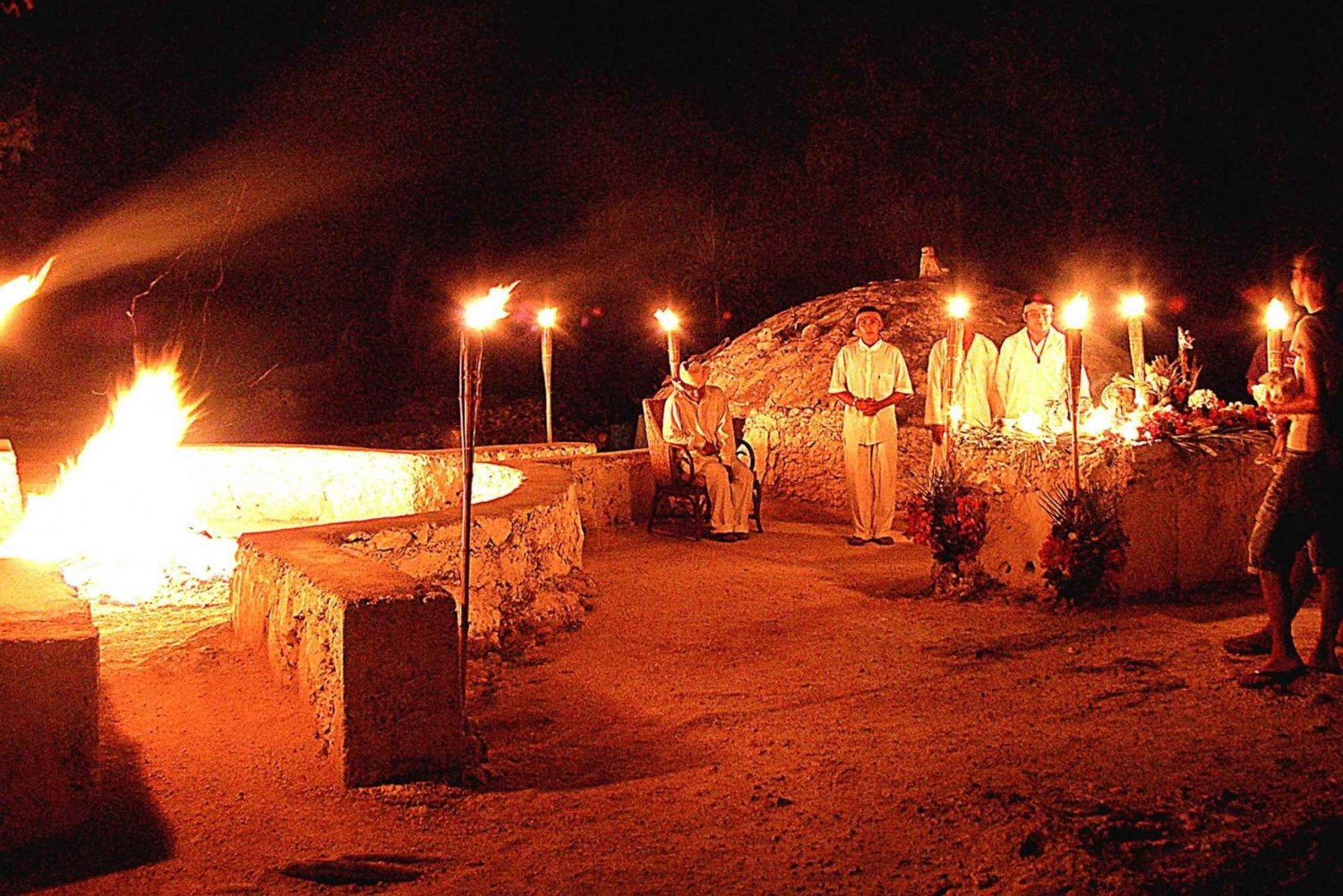 Desde Cancún: Ceremonia de Purificación del Temazcal Maya por la Noche