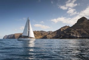 From Puerto de Mogán: Sailboat Trip with Food and Drinks