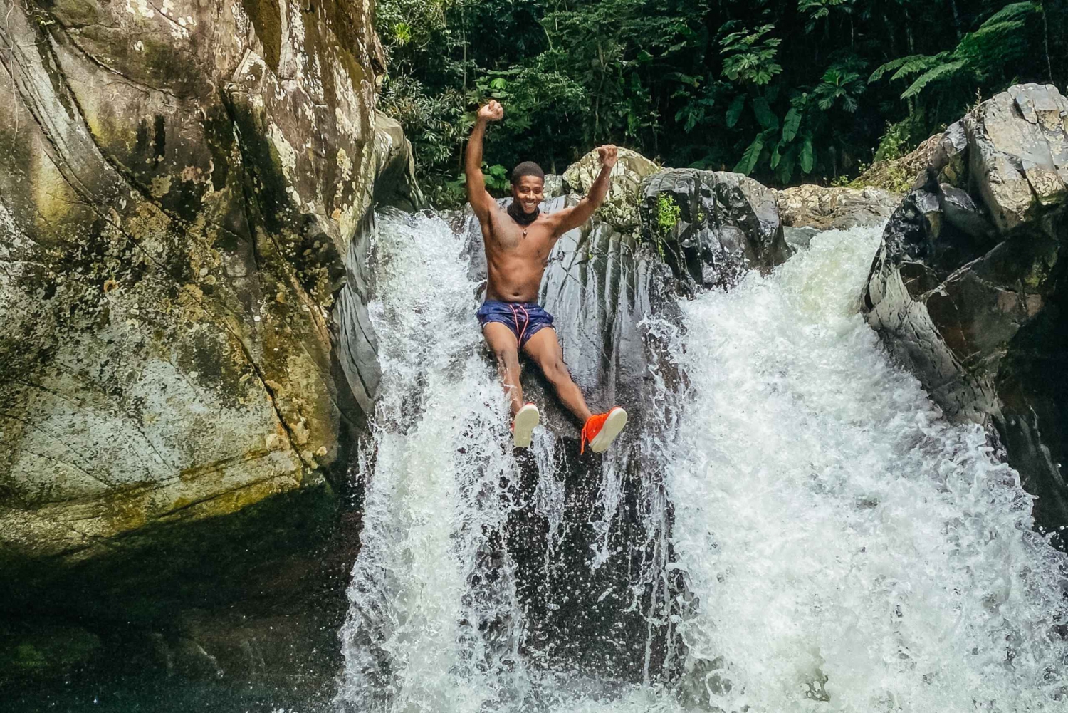 From San Juan: El Yunque Rainforest and Waterslide Tour