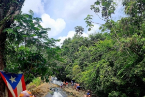 From San Juan: Rainforest River, Luquillo Beach, & Cave Tour