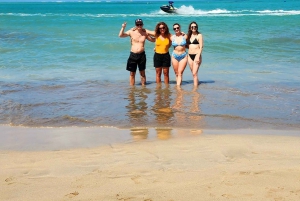 From San Juan: Rainforest River, Luquillo Beach, & Cave Tour