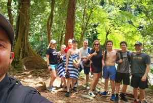 From San Juan: Rainforest River, Luquillo Beach, & Cave Tour