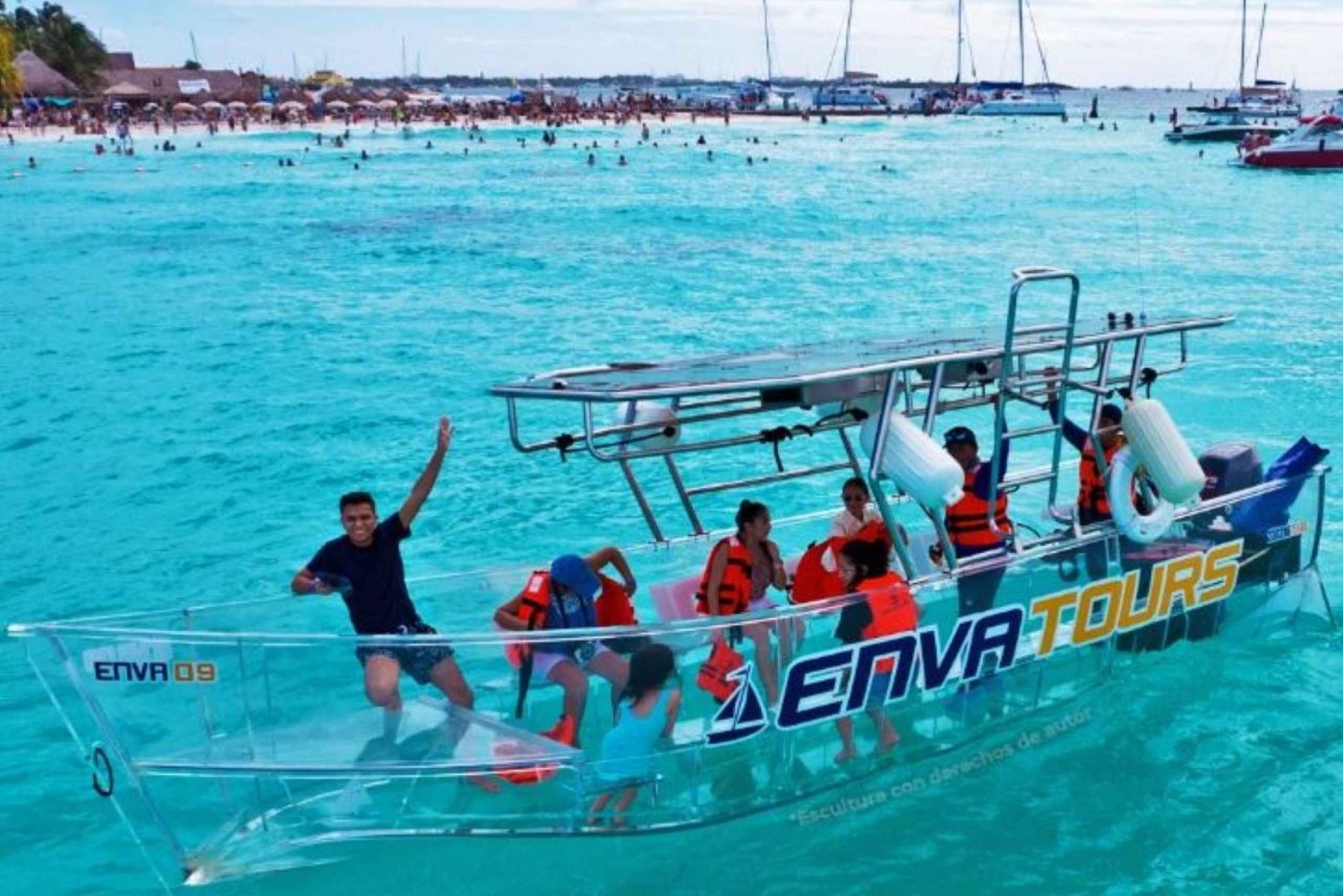 Isla Mujeres: Clear Boat Tour 'La Isla'