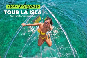 Isla Mujeres: Excursión Tour en barco de cristal en el Caribe