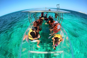 Isla Mujeres: Excursión Tour en barco de cristal en el Caribe