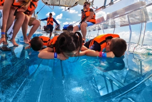 Isla Mujeres: Excursión Tour en barco de cristal en el Caribe