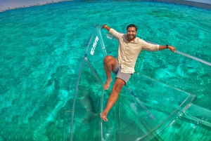 Isla Mujeres: Excursión Tour en barco de cristal en el Caribe