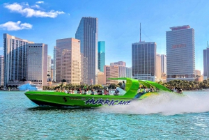 Miami: Sightseeing Speedboat and Hop-On Hop-Off Bus Tour