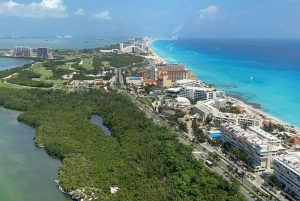 Cancun Hotel Zone: Panoramic Flight