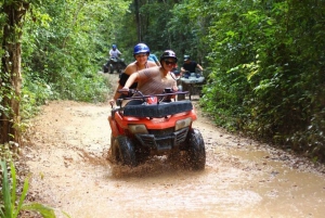 Tulum: SHARED ATVs, Rappel, Ziplines, Cenote with lunch