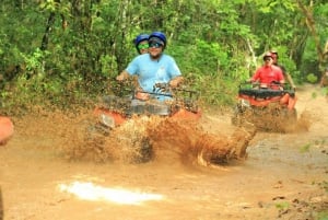 Tulum: SHARED ATVs, Rappel, Ziplines, Cenote with lunch