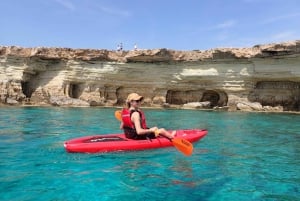 5-hour Cape Greco Caves kayaking + Snorkelling trip