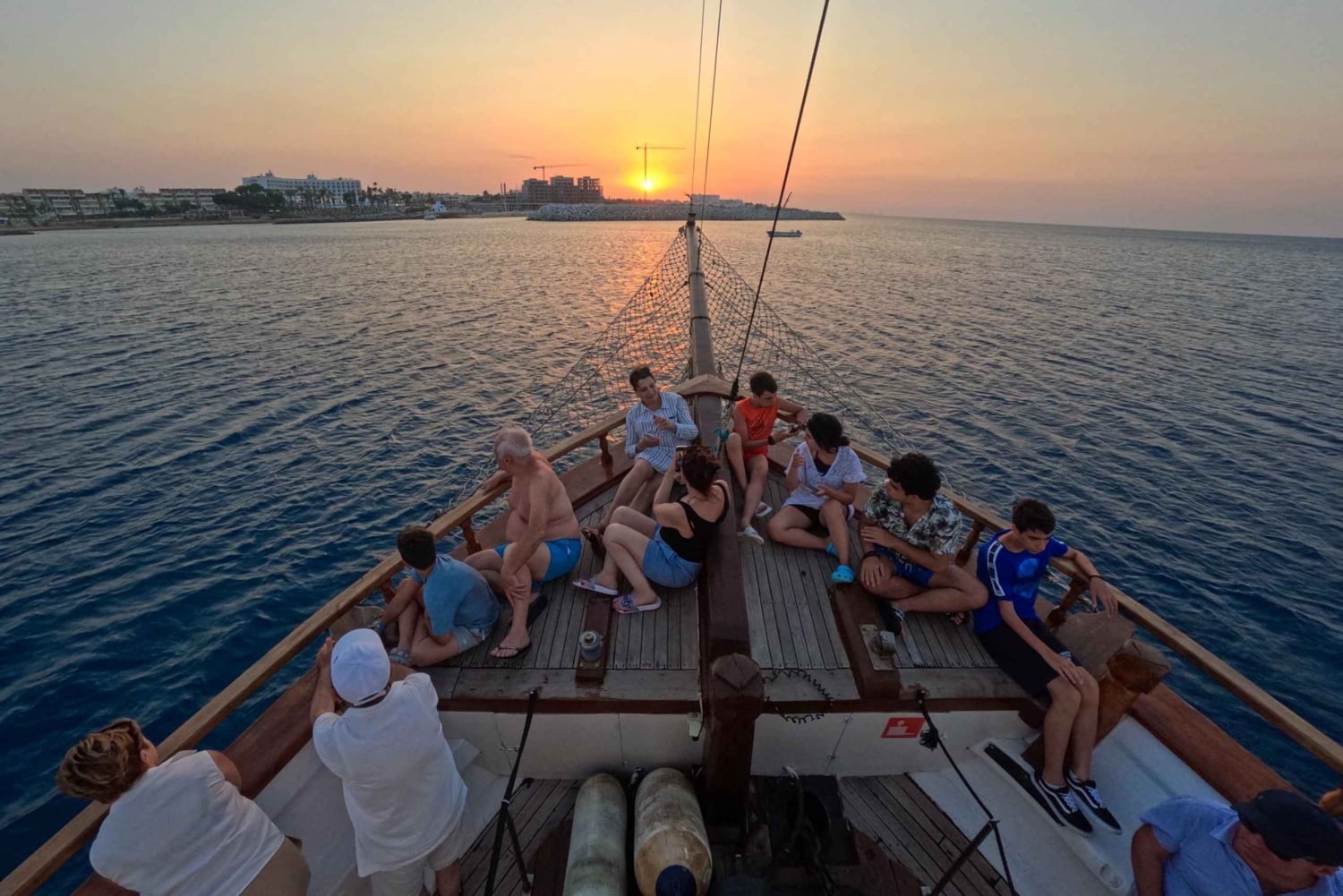 Aerosa solnedgang ved Protaras og Ayia Napa