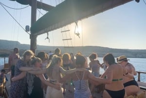 Aerosa solnedgang ved Protaras og Ayia Napa