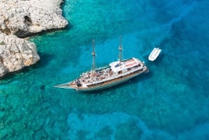 Aerosa solnedgang ved Protaras og Ayia Napa