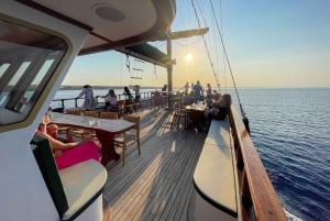 Aerosa solnedgang ved Protaras og Ayia Napa