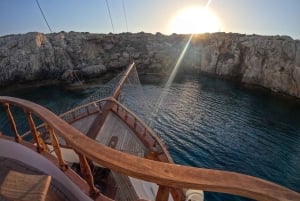 Aerosa solnedgang ved Protaras og Ayia Napa