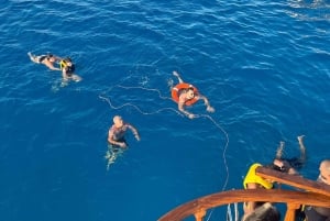 Aerosa solnedgang ved Protaras og Ayia Napa