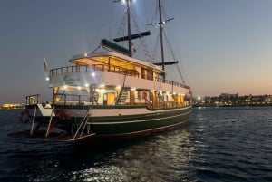 Aerosa solnedgang ved Protaras og Ayia Napa