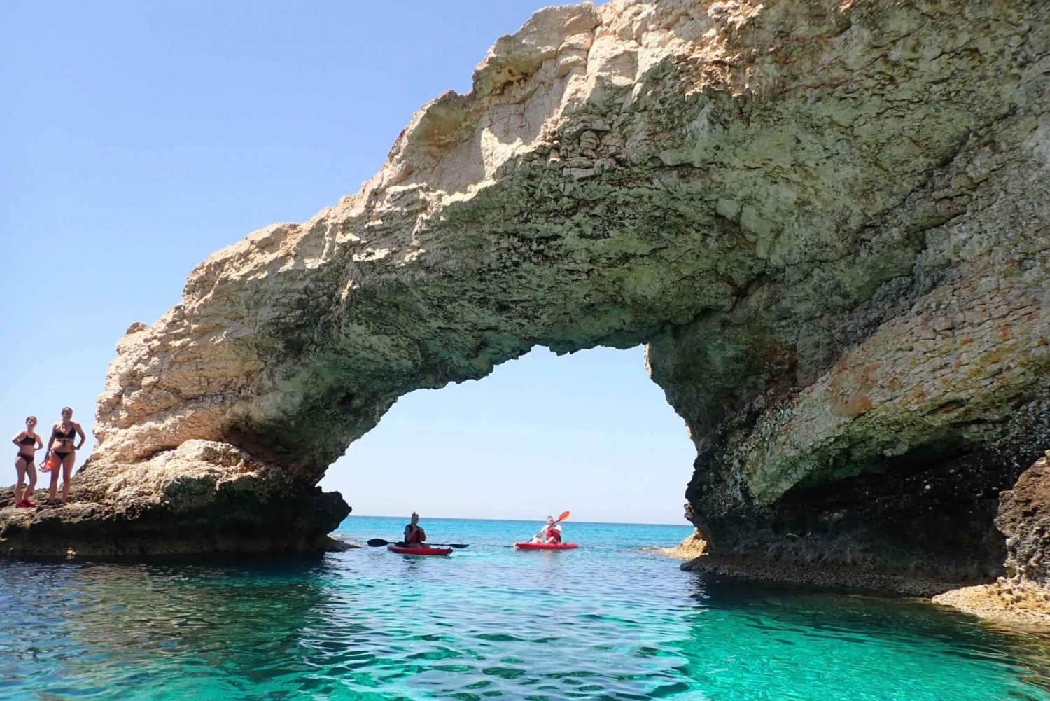 Agia Napa: 2-hour morning Sea Caves Guided Kayaking