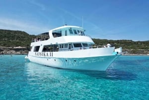 BBQ in barca: Nafsika II, barbecue al tramonto, scivolo d'acqua e nuoto