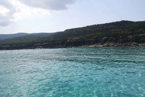 Excursión de un día, Laguna Azul Latchi,Pafos,autocar, barco+tobogán acuático.