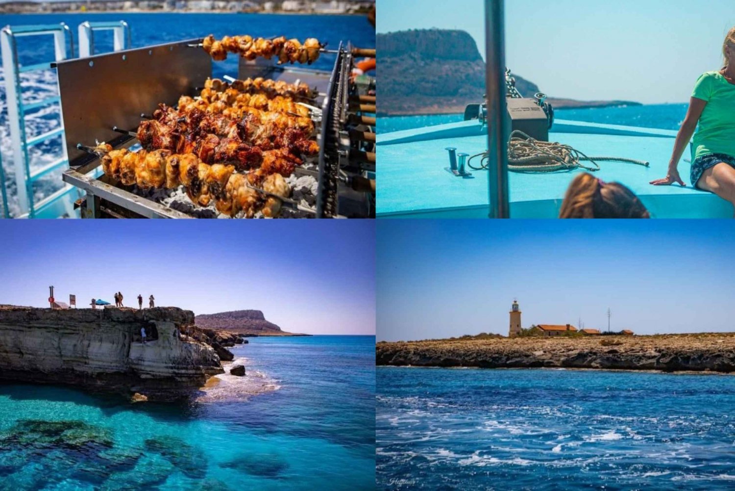 Ayia Napa: Tour en barco por la Laguna Azul y Famagusta con barbacoa