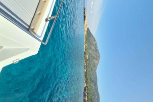 From Latsi: Blue Lagoon Private Yacht Day Trip with Drinks