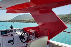 Von Latsi: Blaue Lagune Private Yacht Tagestour mit Getränken