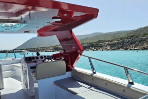 Von Latsi: Blaue Lagune Private Yacht Tagestour mit Getränken