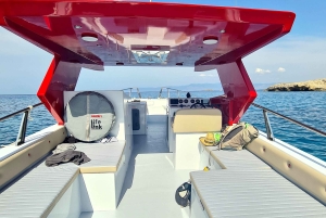 Von Latsi: Blaue Lagune Private Yacht Tagestour mit Getränken