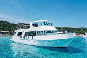 Paphos/Akamas: Buss- og båttur i Den blå lagune med vannsklie