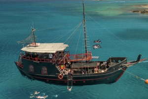 From Protaras: Blue Lagoon and Turtle Bay Pirate Cruise