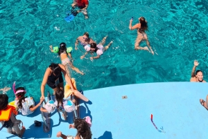 Jeep e barca: tour 4x4 + barca per la Laguna Blu