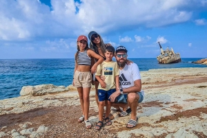 Jeep e barca: tour 4x4 + barca per la Laguna Blu