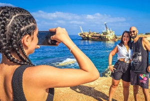 Jeep e barca: tour 4x4 + barca per la Laguna Blu